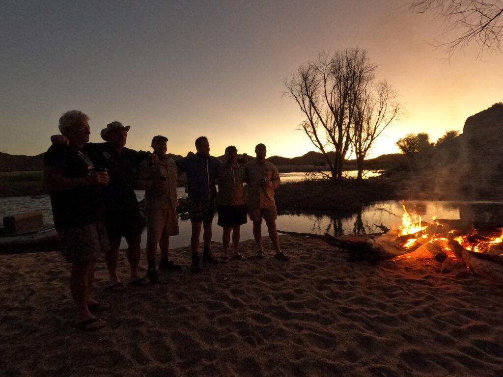 Orange river rafting campsite 