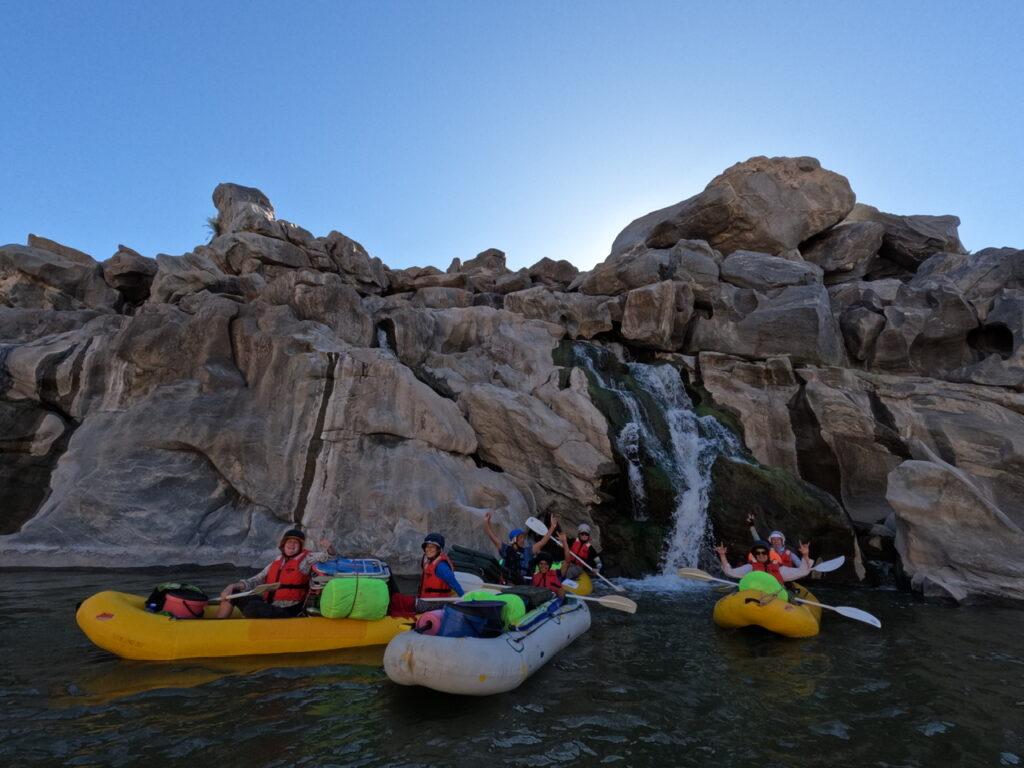 Orange river rafting onseepkans gorge Augrabies