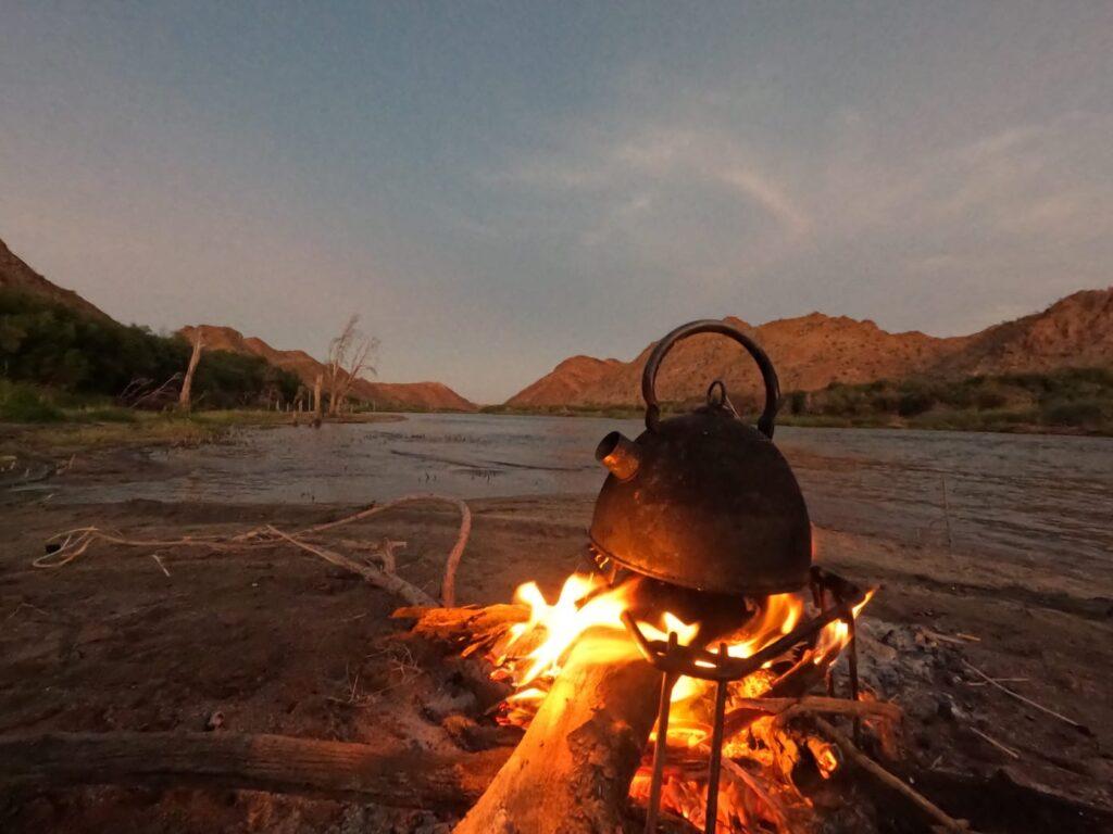 Orange river rafting above Augrabies Falls guided catered camping trip