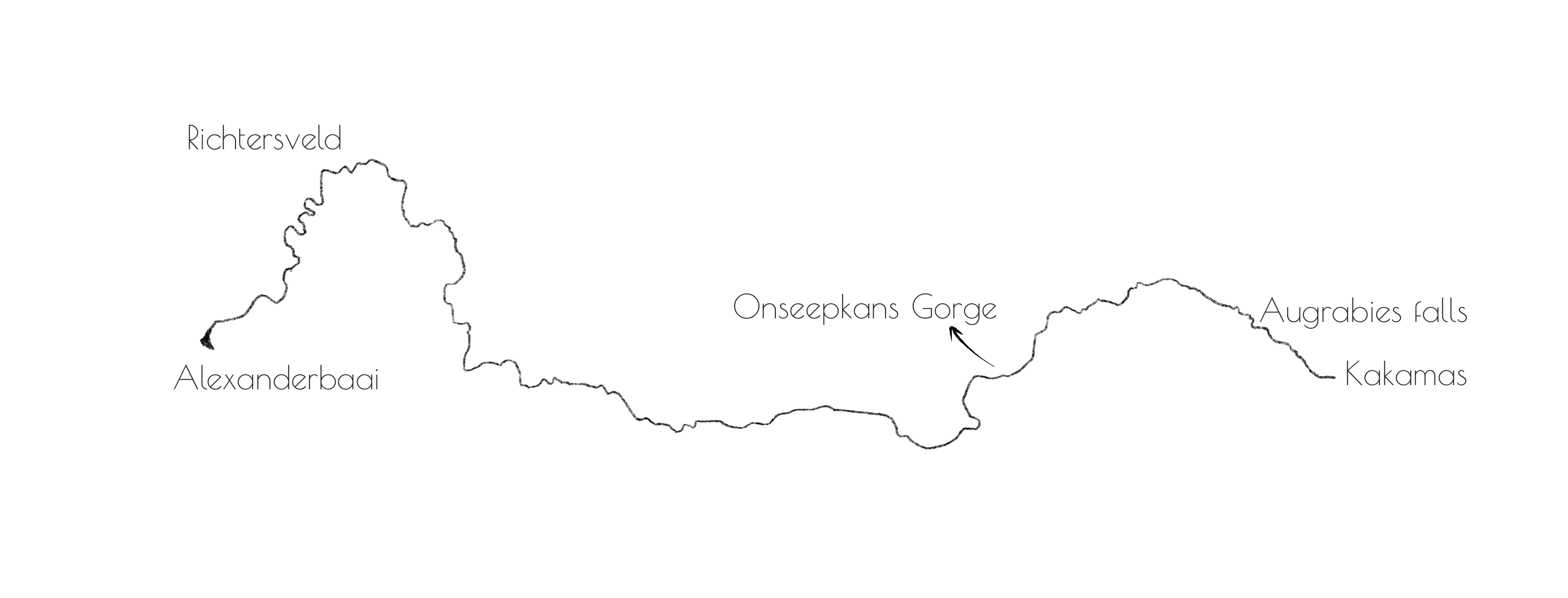 Orange river rafting map